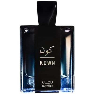 RAYAN Kown Modern Oud Perfume for Men - Long Lasting Arabian Eau De Parfum, 100mL (3.34 Fl oz), Contains Bergamot, Lavender, Cypress, Cardamom, Oud Cedarwood, Ideal Gift for Him for Ramadan Eid