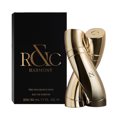 RC Fragrance Harmony by RC Fragrance-The Fragrance Duo-Matching Fragrances for Him and Her-Beautifully Entwined,Magnetic Bottles Symbolize Unity-Subtle and Contemporary Scent-2 pc EDP Spray