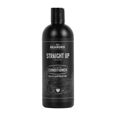 Live Bearded All-Natural Conditioner for Men - Promotes Hair Growth - Thinning and Hairloss - Deep Conditioning, Moisturizing Straight Up - Fragrance-Free Unscented