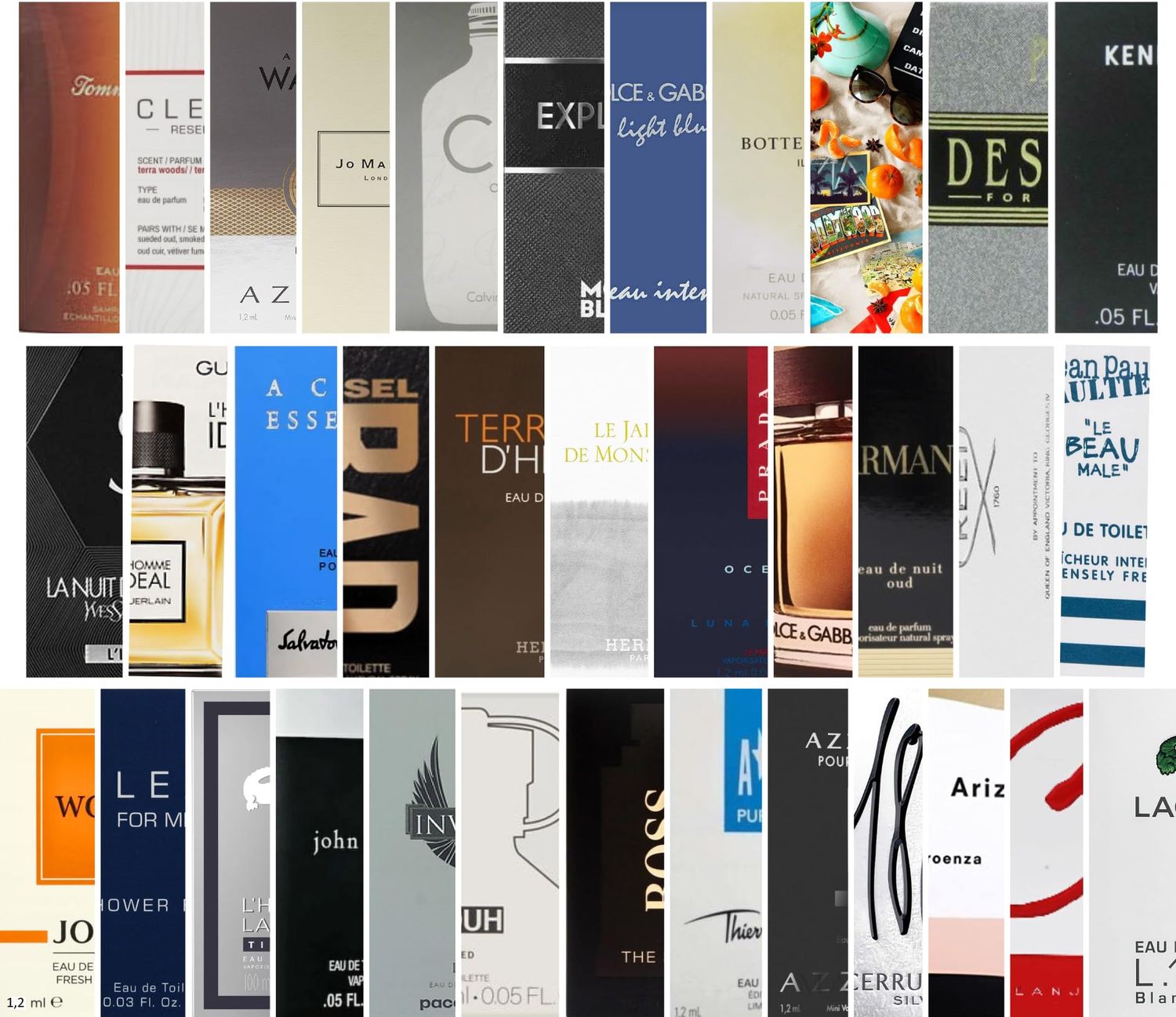 Pilestone Men&#39;s Cologne Top Designer Best Rated Sample Lot - High End Niche Most Popular Fragrance Sampler Vial Set (10 Random Samples)