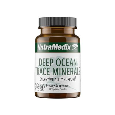 NutraMedix Deep Ocean Trace Minerals 1,000mg - Mineral Energy Supplements - Magnesium, Zinc, Potassium, Boron, Phosphorus Manganese - Electrolyte Support (60 Capsules)