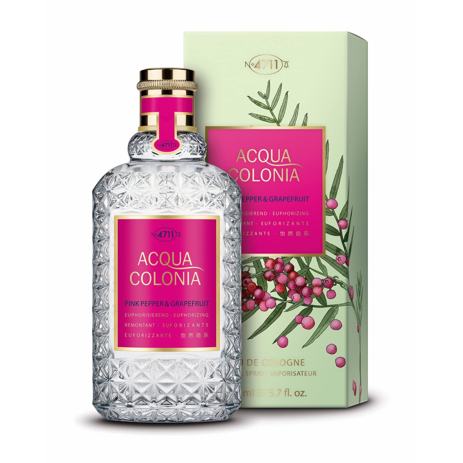 Maurer Wirtz 4711 Acqua Colonia Pink Pepper Grapefruit Eau De Cologne Spray Unisex 170ml5.7oz