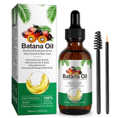 Batana Pure Unrefined Oil for Hair Growth - 60ML, Promotes Thickness, Repairs Damage, Smoothes, Organic for Women&#39;s Hair Loss Gift
