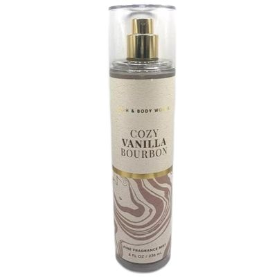 Bath Body Works Bath and Body Works Cozy Vanilla Bourbon Fine Fragrance Mist 8 Fluid Ounce Body Spray (2023 Limited Edition)
