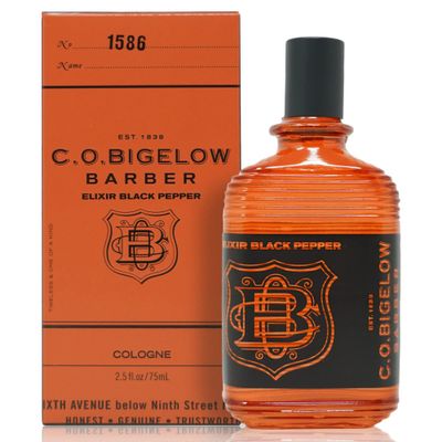 C.O. Bigelow - Elixir Black Pepper - No. 1586, 2.5 fl oz, Cologne for Men, Bourbon Sandalwood Scented, Masculine, Refined, Long Lasting Mens Cologne