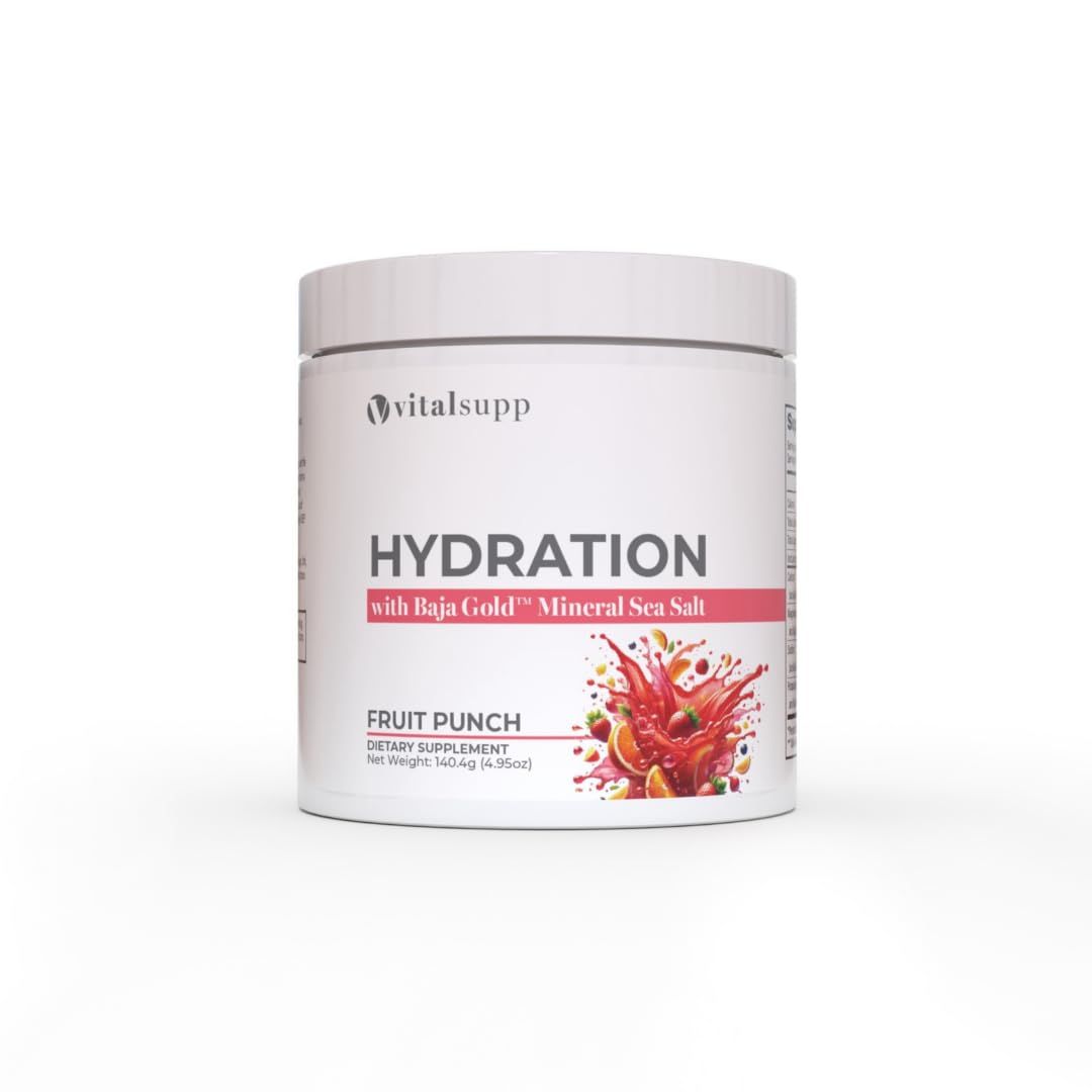 Vital Supp Electrolyte Powder - Zero Sugar Hydration Drink Mix with Sodium, Potassium, Magnesium Zinc - Mix Fruit Flavor - 45 Servings - Keto Fasting Friendly, Sports Workout Hydration