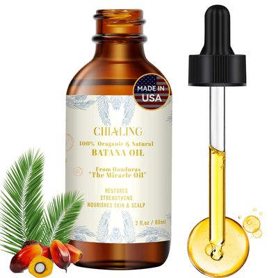 Batana Oil for Hair Growth - 100 Pure Natural Cold Pressed Hair Oil - Made In USA - for Hydrating Repairing Dry, Stimulates Hair Growth, Moisturizes Hair Scalp, Prevents Split Ends - 2 FL OZ