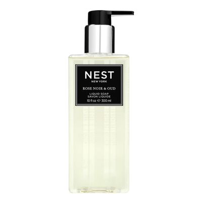 NEST New York Liquid Soap, Rose Noir Oud - 10 fl oz - Cleanses Nourishes Skin - Approx. 300 Pumps Per Bottle - Gluten Free Cruelty Free