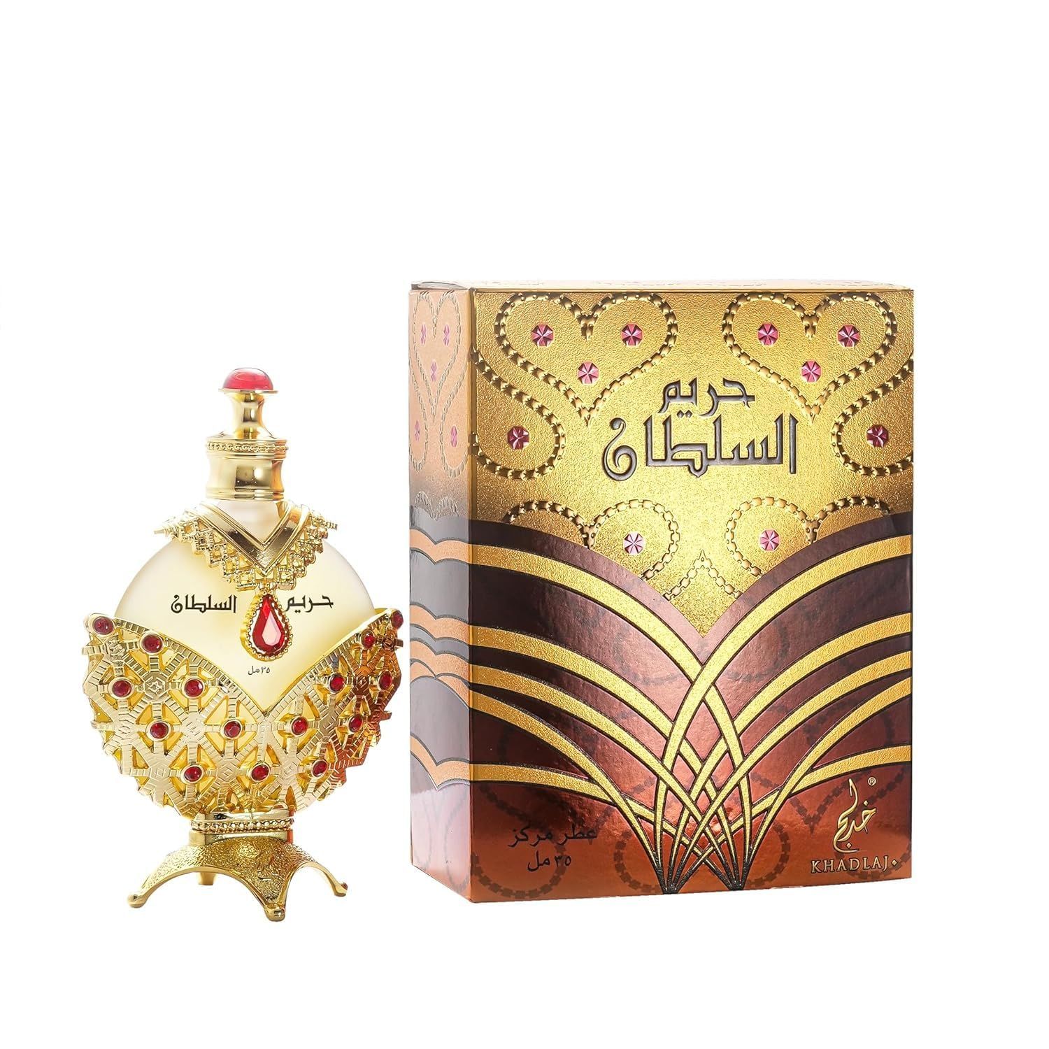 KHADLAJ PERFUMES Hareem Al Sultan Gold Perfume Oil With 35ml EDP Perfume OIL for men and women