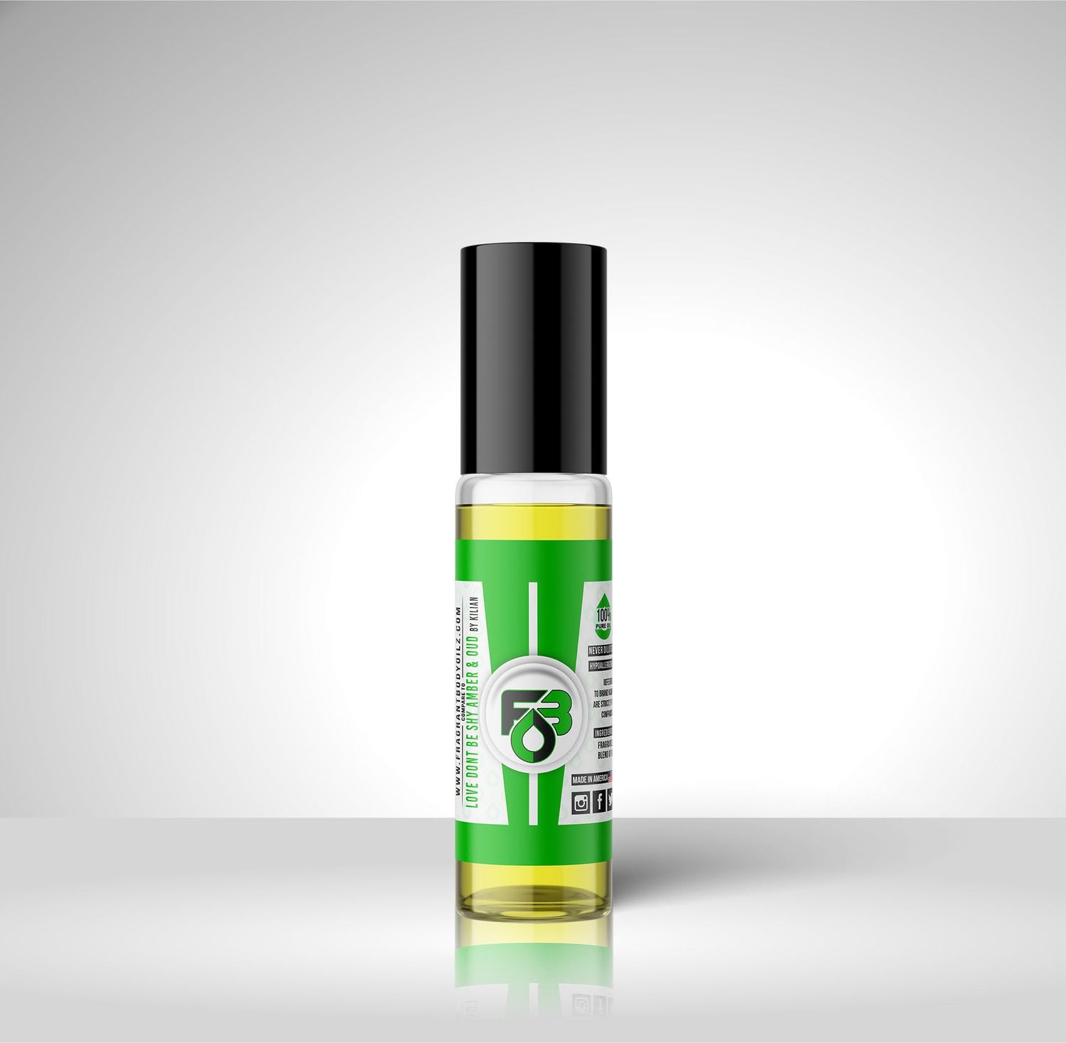 FragrantBodyOilz Impression of Love Dont Be Shy Oud Amber Unisex Oil 13oz Roll On Perfume Oil