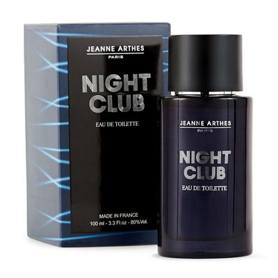 Jeanne Arthes - Night Club Eau De Toilette - Spray Perfume for Men - Fresh Floral Scent - Notes of Pepper, Apple, Incense, Bergamot - Made in France - 3.38 fl.oz