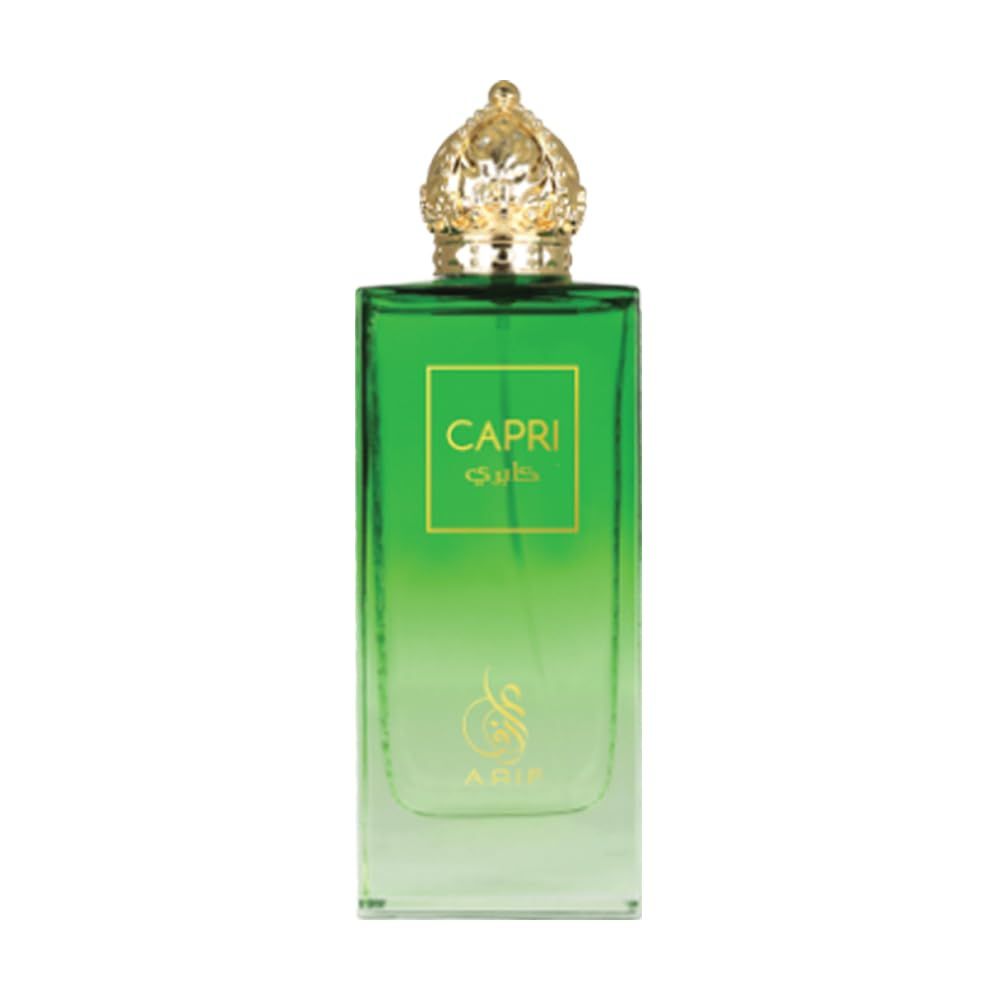 ARIF Capri Perfumes - Fresh Aromatic Perfume for Women - Litchi, Jasmine, Turkish Rose, and Petalia - Long-Lasting Fragrance with Cedar and Incense - Eau de Parfum - 3.4 oz