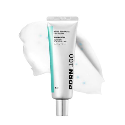 VT COSMETICS PDRN Cream 100, Nourishing Restorative Moisturizer with 100,000 ppm Vegan PDRN, Lightweight Hydrating Cream for Glowy Glass Skin, Korean Skincare