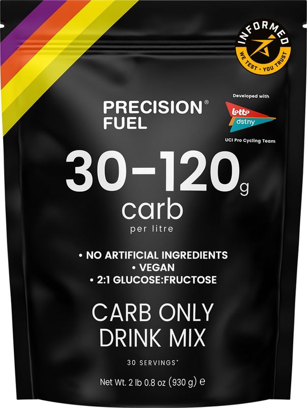 Precision Fuel PF Carb Only Drink Mix - High Carbohydrate Powder for Energy, Vegan, 120g Carbs per Litre - Mild Citrus Flavor (30 Servings, Pack of 1)