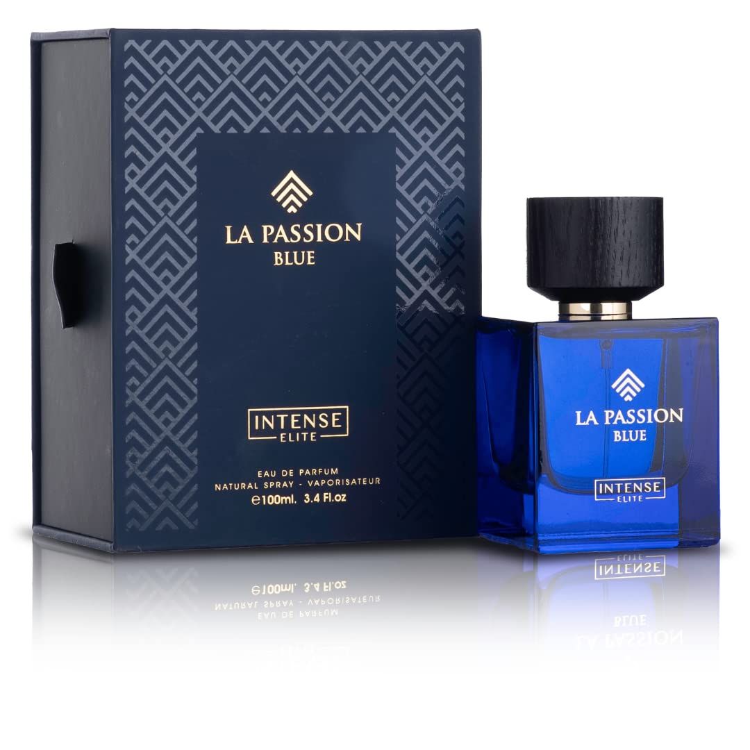 INTENSE ELITE La Passion Arabian Perfume for Men 100ML (3.4Oz) Eau De Parfum Men With Lemon, Grapefruit, Mint Pink Pepper Notes Long Lasting Perfume