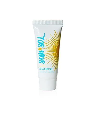 World Amenities - Sun Sol Bulk Cleansing Shampoo With Warm Coconut Vanilla Fragrances, Travel Size Toiletries, Mini Hotel Amenities