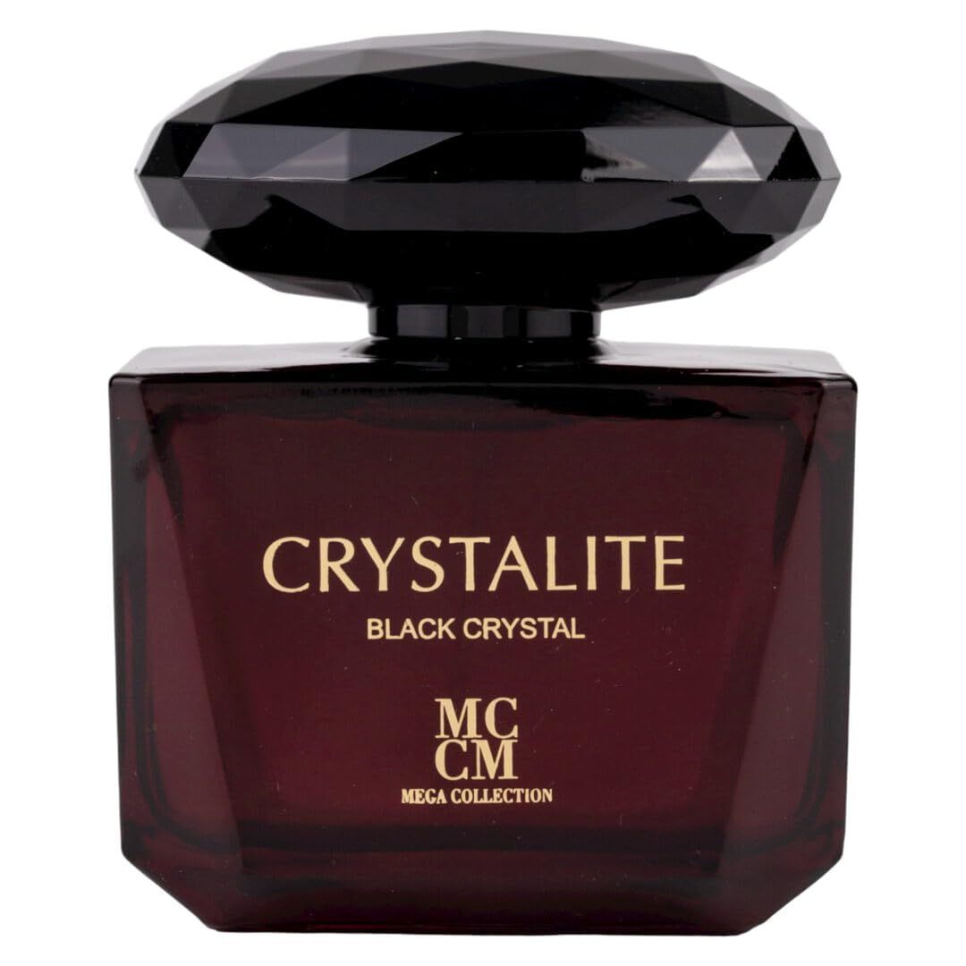 Ard Al Zaafaran. Mega Collection Crystalite Black Crystal Eau De Parfum Spray for Women, 3.4 Ounce
