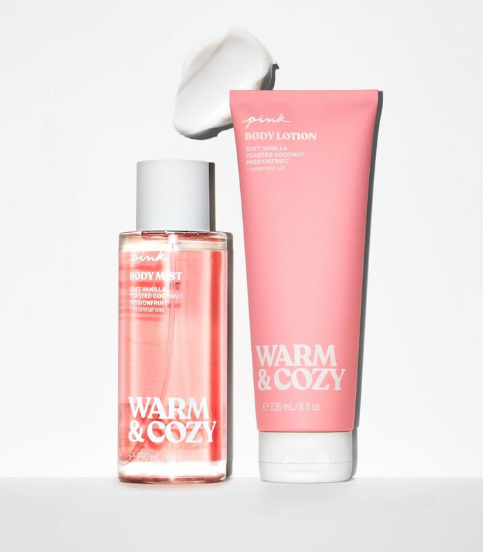 Victoria's Secret Pink Warm Cozy Mist Lotion Set