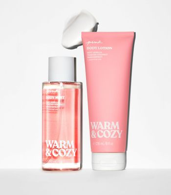 Victoria's Secret Pink Warm Cozy Mist Lotion Set