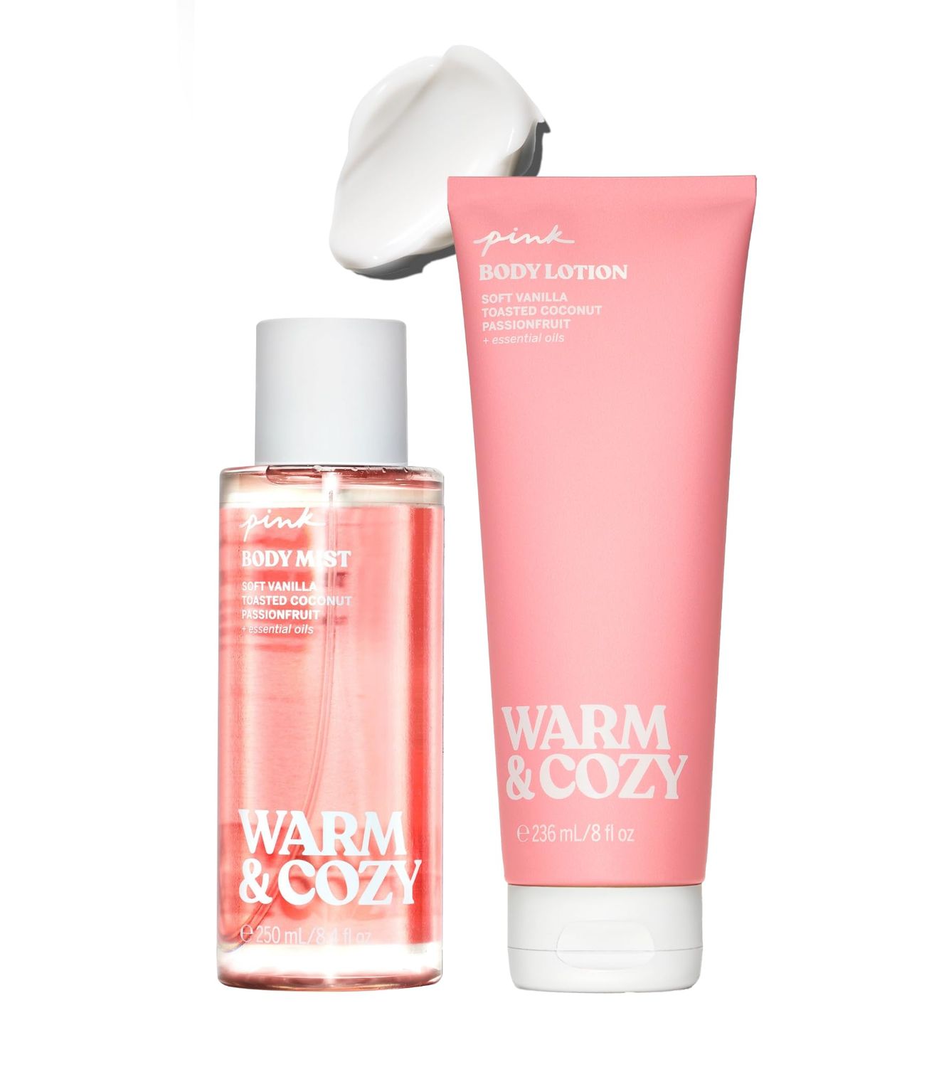 Victoria&#39;s Secret Pink Warm Cozy Mist Lotion Set