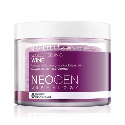 DERMALOGY by NEOGENLAB Bio-Peel Gauze Peeling Pads (Wine, 30 pads) - Exfoliating Firming Peeling Pad with PHA Red Wine Resveratrol Acid Hyaluronic - Korean Skin Care