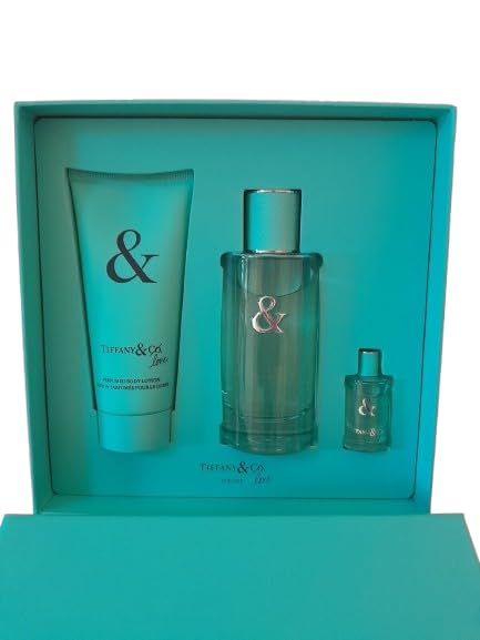 Tiffany Co. Love Perfume Gift Set for Women 3oz EDP Spray, 0.17oz EDP Spray, 3.3oz Body Lotion