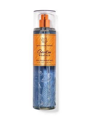 Bath Body Works Sweater Weather Fine Fragrance Body Spray Mist, Warm Vanilla Sugar (Sweater Weather)