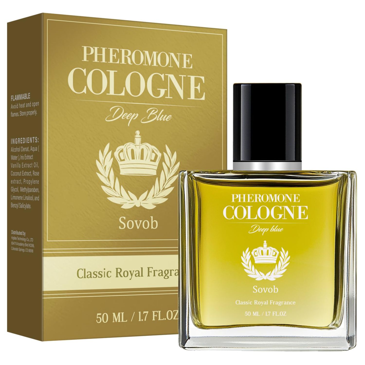 Pheromone Cologne For Men, Premium Men&#39;s Pheromone Cologne To Attract Women, Men Pheromone Cologne Spray, Long-Lasting Unique Fragrance, Show Your Handsome Charm, 50 ML