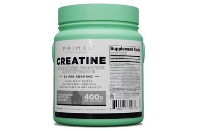 Primal Creatine Monohydrate Powder (400 Grams) Unflavored Micronized Creatine Muscle Development Supplement for Pre-Workout Recovery 5g Creatine Monohydrate per Serving