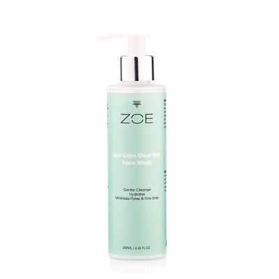 ZOE Skincare - Natural GOAT MILK Face Wash - Sensitive Skin and Dry Skin Face Cleanser - Vitamin E ALOE VERA Face Wash - Cruelty Fragrance Free Organic Skincare