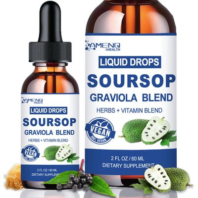 Soursop Bitters Liquid, Organic Soursop Extract Pure Botanical Sea Moss, Elderberry, Multivitamin and Zinc, 16-in-1 Unrefined Soursop Oil for Skin, Cell Support, Antioxidant, Immune -Pineapple 2 FlOz