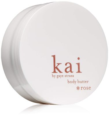 kai Body Butter Rose, 6.4 oz., shea butter, apricot oil, cucumber, scented with the delicously, fresh clean signature fragrance, layered with rose absolute, vegan, cruelty free, made in the usa