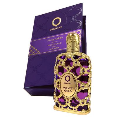 Orientica Velvet Gold Eau de Parfum with Notes of Bergamot, Rose Vanilla, Luxurious Sensual Floral Fragrance for Women, Long-Lasting Elegant Perfume for Any Occasion, 2.7 oz