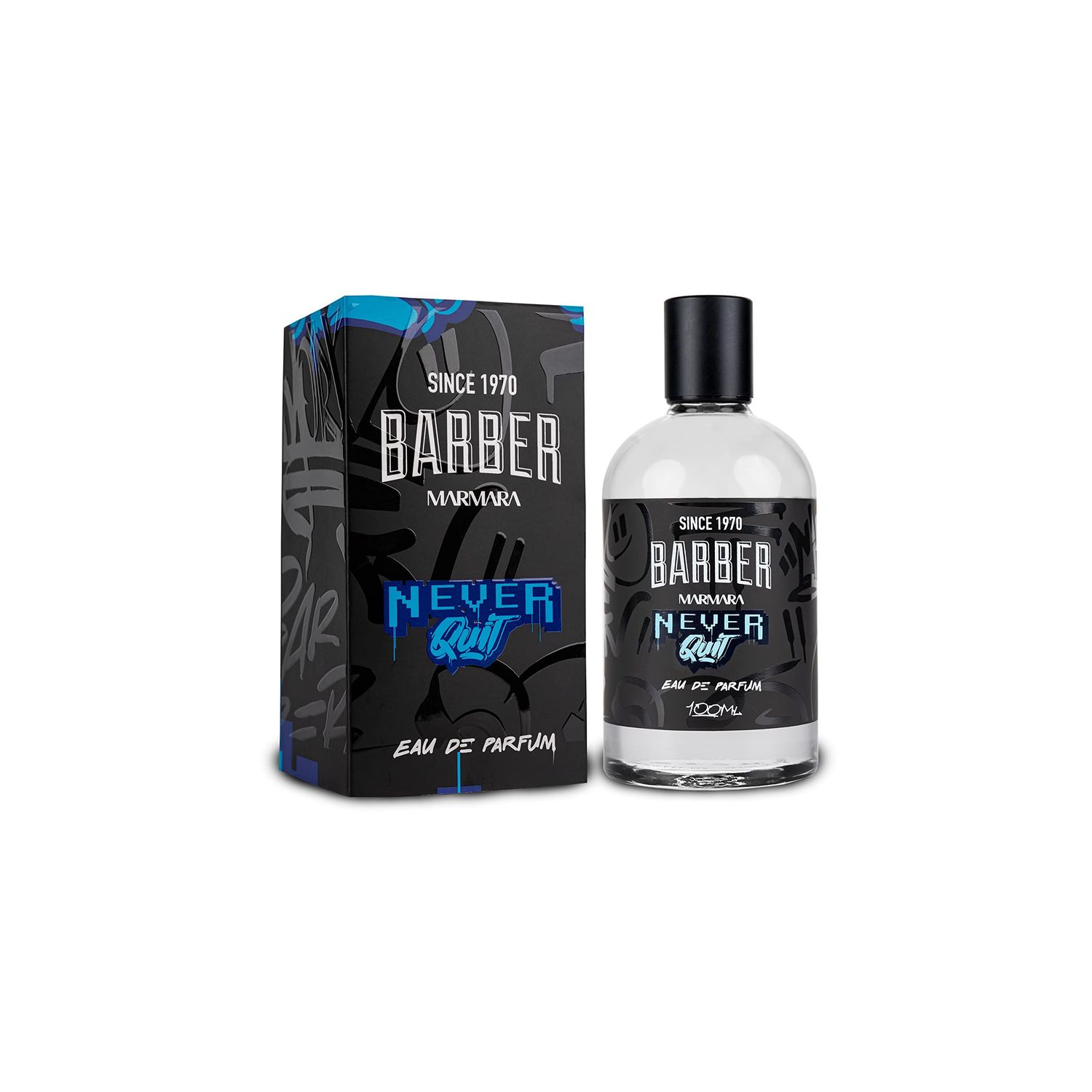 barber marmara Eau de Parfum Natural Spray Men 3.4 fl oz. (100ml, NEVER QUIT)