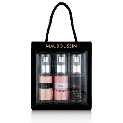 Mauboussin - Pour Elle Body Mist Set Pour Elle Mist 50ml (1.7 Fl Oz), Elixir Pour Elle Mist 50ml (1.7 Fl Oz) Rose Pour Elle Mist 50ml (1.7 Fl Oz)