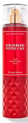 Bath Body Works Fine Fragrance Body Spray Mist 8 fl oz 236 mL (Strawberry Pound Cake) Packaging Varies