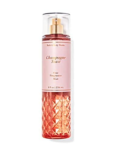 Bath and Body Works CHAMPAGNE TOAST Fine Fragrance Mist - PACK OF 2 ( FULL SIZE MIST 8FL OZ 236 ML )