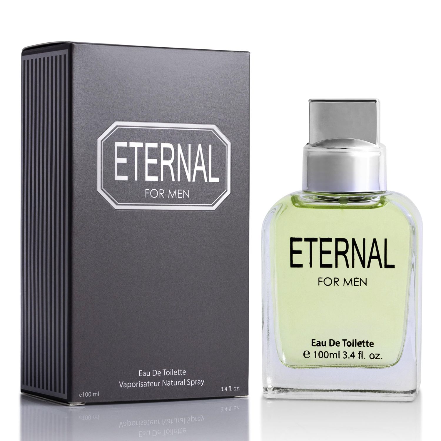 Eternal for Men - 3.4 Fluid Ounce Eau De Parfum Spray - Refreshing Citrusy Floral Top Notes with Subtle Woody Undertones Smell Fresh All Day Long Gift for All Occasions, Parfume for Men 100ml