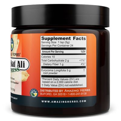 Amazing Herbs Tongkat Ali Powder Stamina 4oz