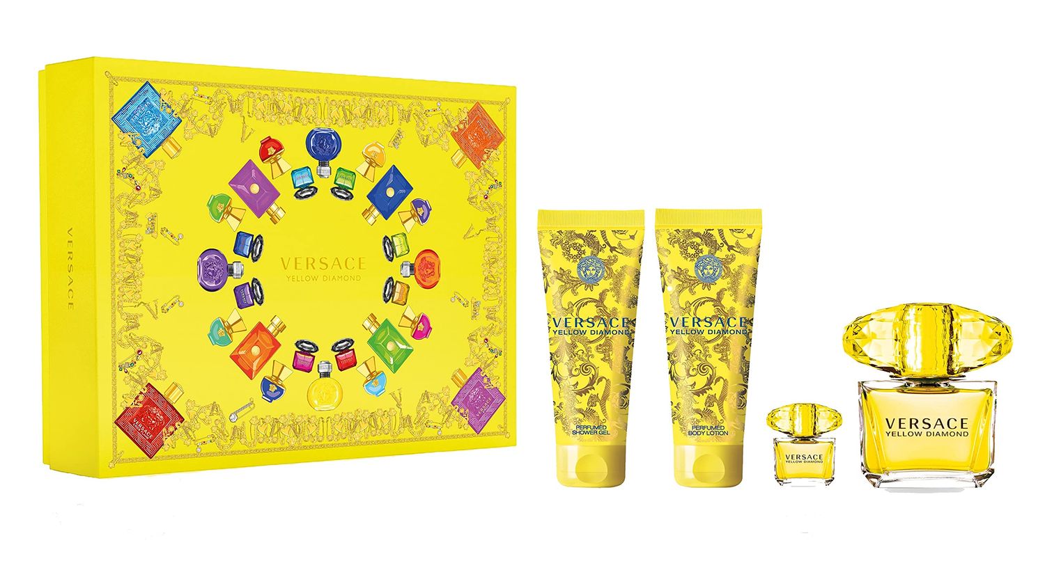Versace EDT Yellow Diamond 4PCS Gift Set