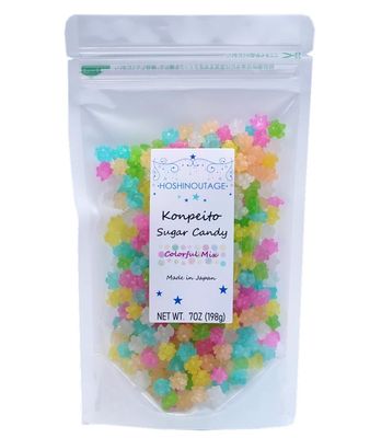 HOSHINOUTAGE Konpeito Japanese Star Sugar Candy Utaboshi series 7oz 198g (Mix)