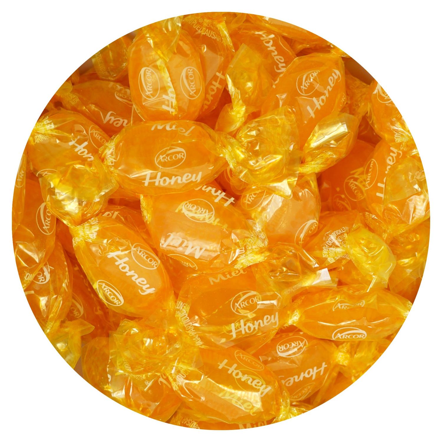 Honey Candy, 2 Pound Bulk Candy(Approx 150 pcs), Honey Candy Filled Honey, Honey Hard Candy, Honey Candy Individually Wrapped, The Hampton Popcorn &amp; Candy Company