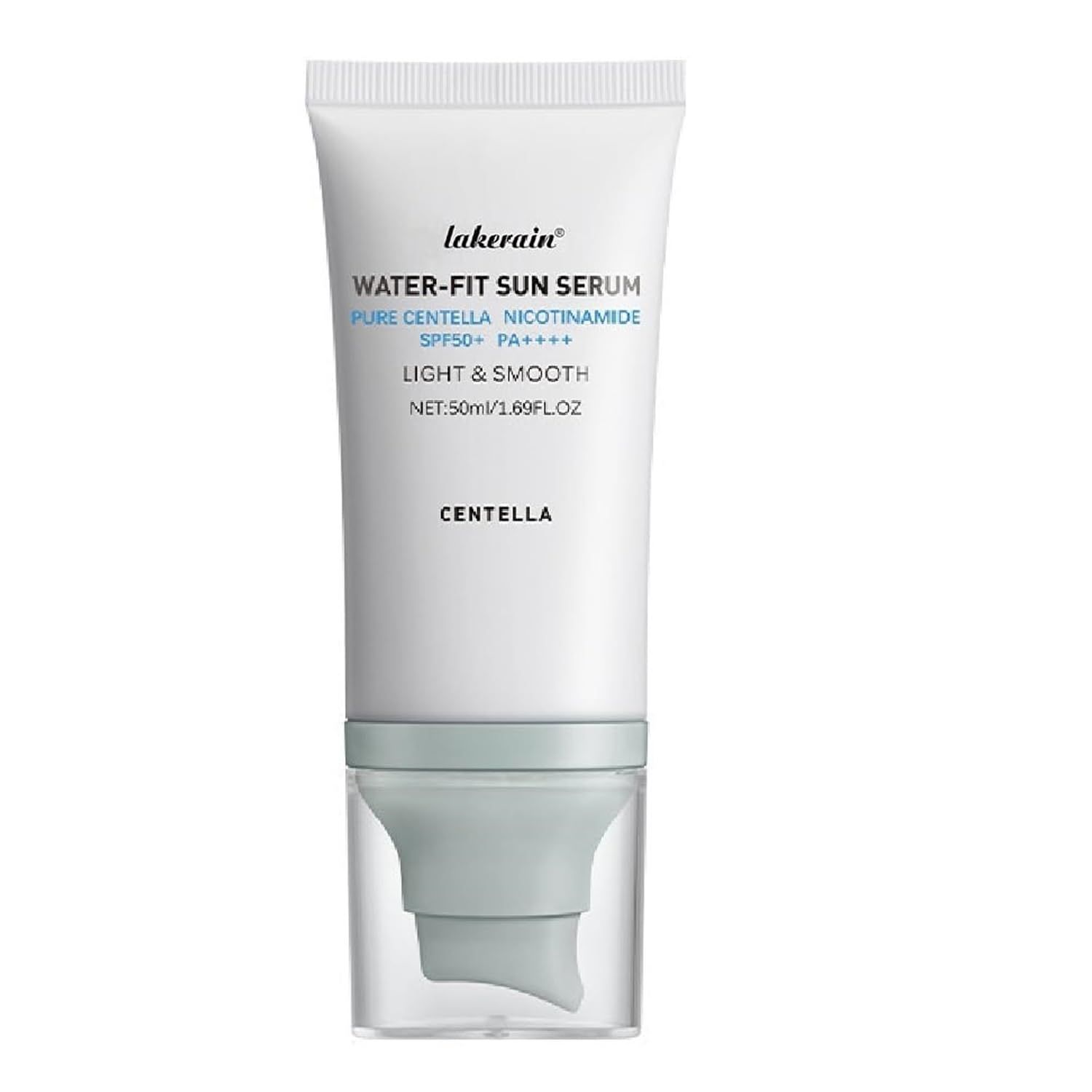 Centella Sunscreen SPF 50, Face Sun Screen Long-Lasting Protection, Cen-tella Madagascar Sunscreen, NO White Cast - Dry Oily Skincare,Moisturizing Non-Sticky Centella Water-Fit Sun Serum for All Skin