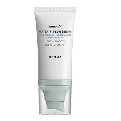 Centella Sunscreen SPF 50, Face Sun Screen Long-Lasting Protection, Cen-tella Madagascar Sunscreen, NO White Cast - Dry Oily Skincare,Moisturizing Non-Sticky Centella Water-Fit Sun Serum for All Skin
