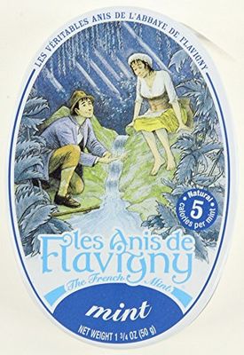 4 Pack Les Anis de Flavigny Mint Hard Candy 1.75-ounce (50g) Tin