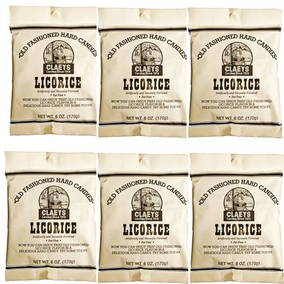 Claeys Old Fashioned Hard Candy - 6 Pack - Licorice - Since 1919