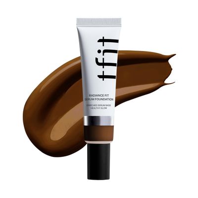 TFIT Radiance Fit Serum Foundation - Flawless Coverage, Dewy finish, Long-lasting, Lightweight, Korean Makeup,1.05 Oz. (N13 Burnt, 1.05 Oz.)
