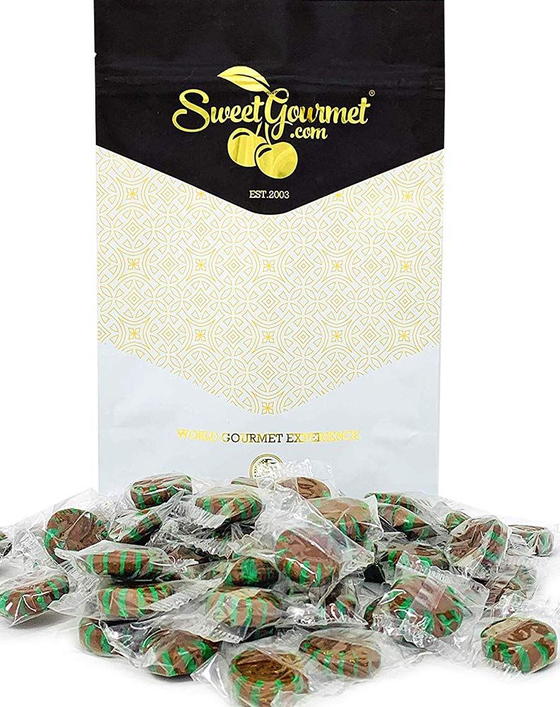 SweetGourmet Chocolate Mint Starlight Clear Wrap Bulk Hard Candy 1 Pound