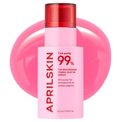 APRILSKIN TXA Niacinamide Toning Shot 99 Spicule Facial SerumSkin Booster Serum99% High-Purity Tranexamic Acid 3% Niacinamide 5% for Uneven Skin Tone, Pore CareKorean Skin Care1.01 fl. oz.