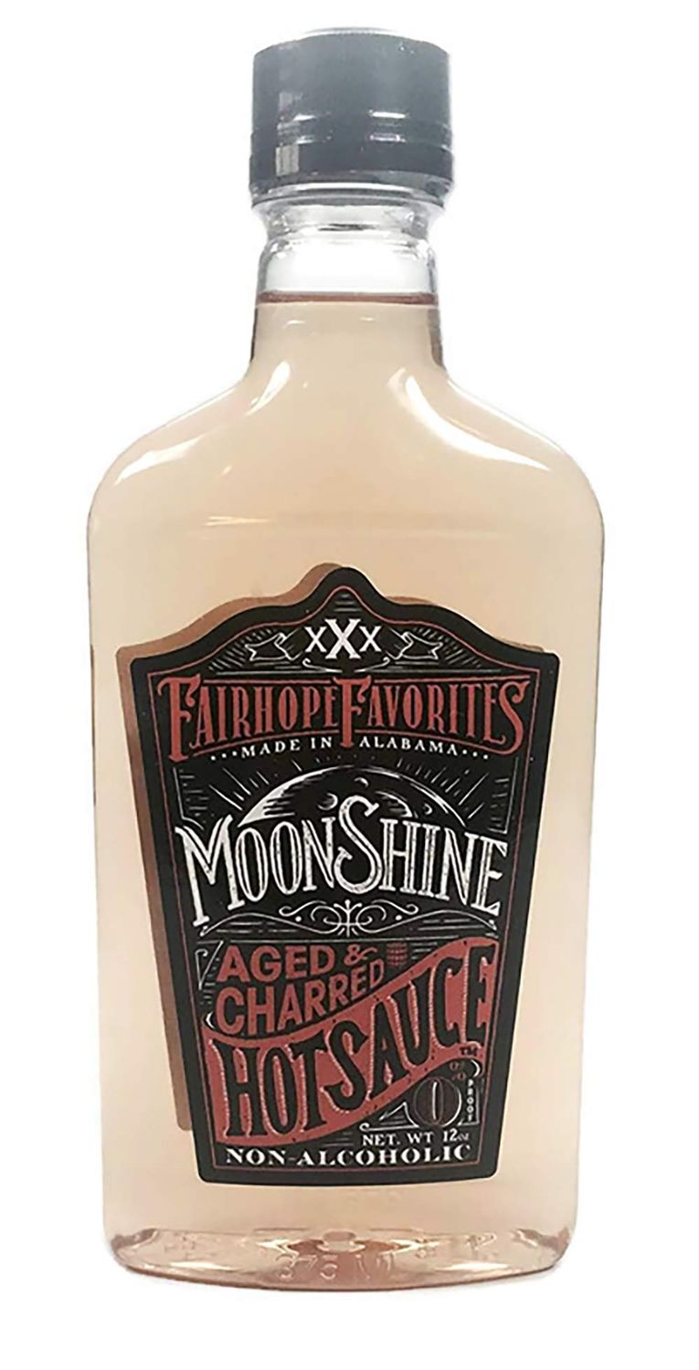 Fairhope Favorites Moonshine Hot Sauce (Aged &amp; Charred, 12 oz Plastic)